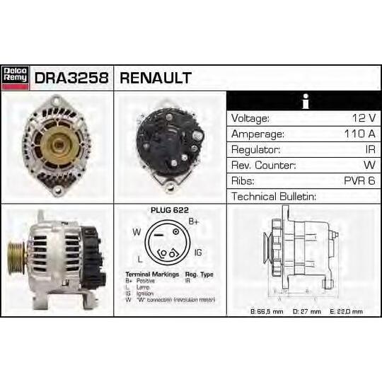 DRA3258 - Alternator 