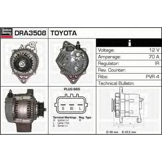 DRA3508 - Laturi 