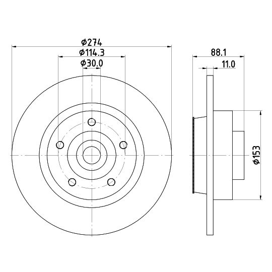 MDC2284 - Brake Disc 