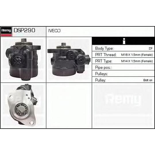 DSP290 - Hydraulic Pump, steering system 