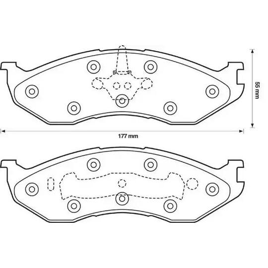 571519J - Brake Pad Set, disc brake 