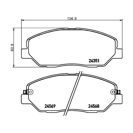 MDB2777 - Brake Pad Set, disc brake 