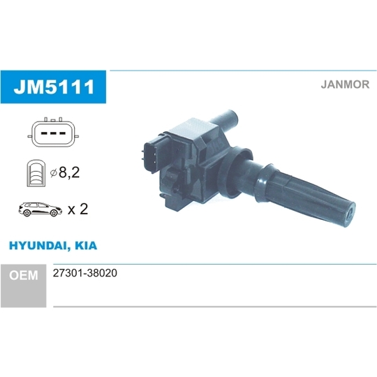 JM5111 - Ignition coil 