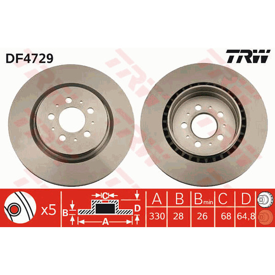 DF4729 - Brake Disc 