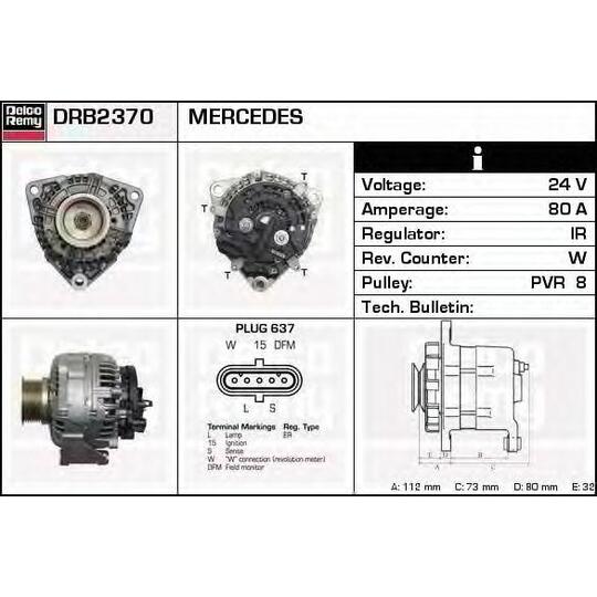 DRB2370X - Alternator 