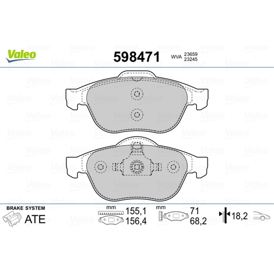 598471 - Brake Pad Set, disc brake 