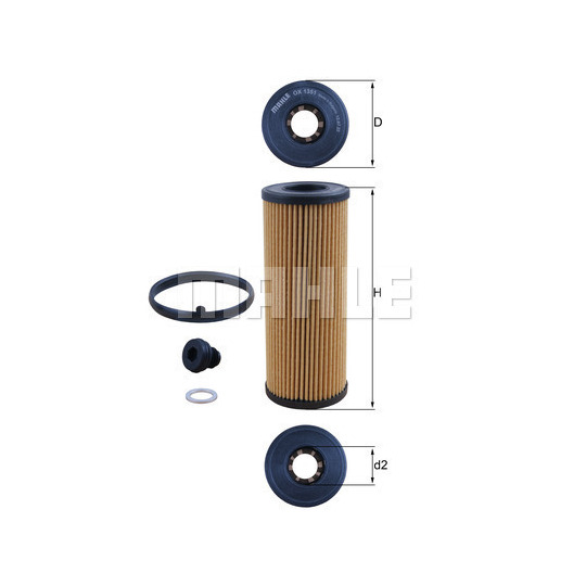 OX 135/1D - Oil filter 