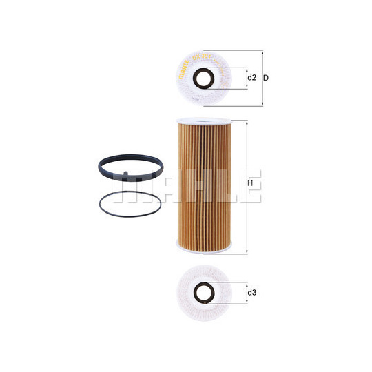 OX 381D - Oil filter 