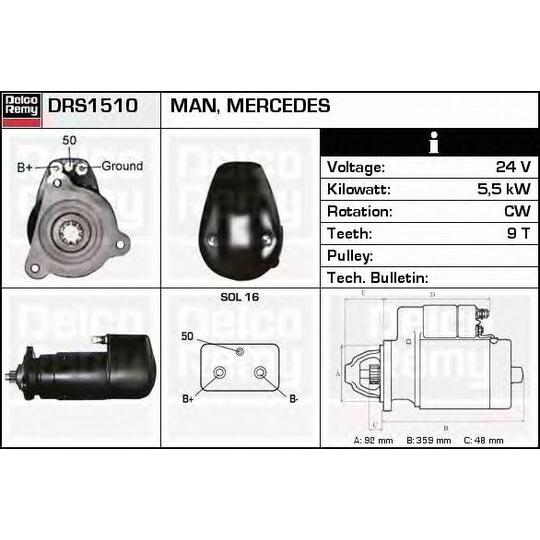 DRS1510 - Startmotor 