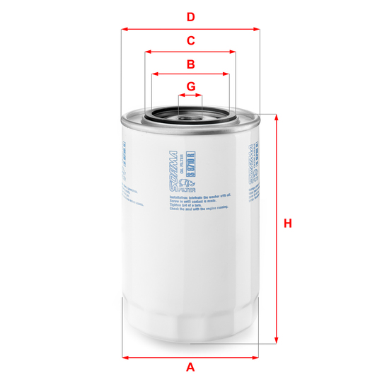 S 9710 R - Oil filter 