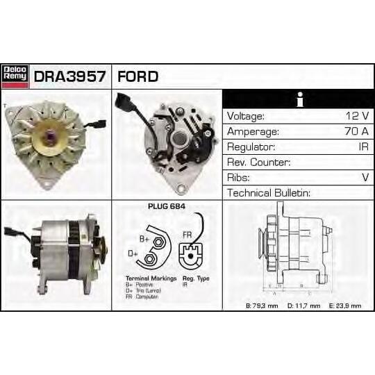 DRA3957 - Alternator 