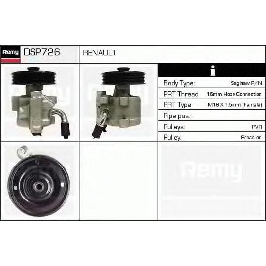 DSP726 - Hydraulic Pump, steering system 