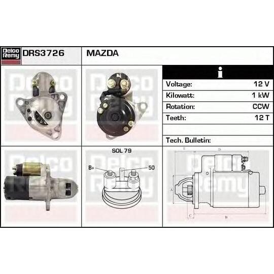 DRS3726 - Käynnistinmoottori 