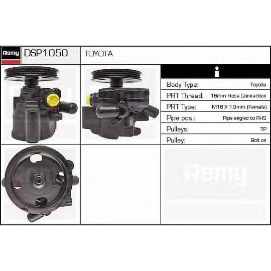 DSP1050 - Hydrauliikkapumppu, ohjaus 