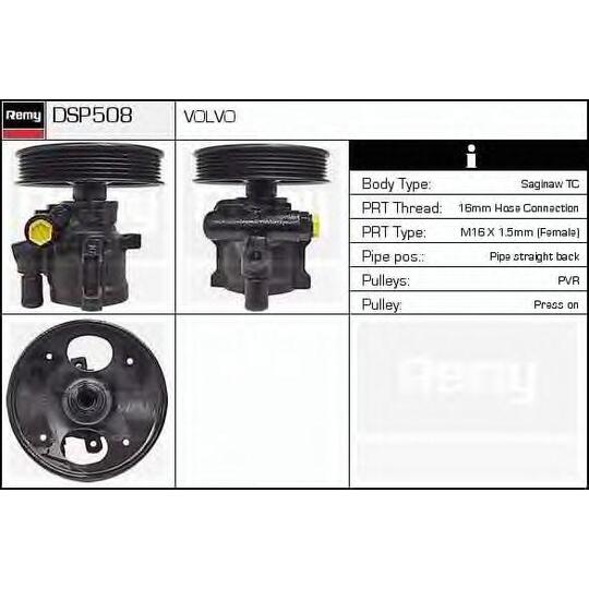 DSP508 - Hydraulic Pump, steering system 