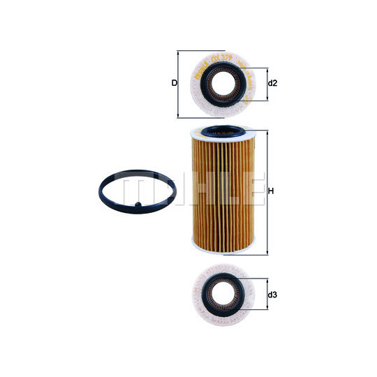 OX 379D - Oil filter 