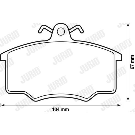 571375D - Brake Pad Set, disc brake 