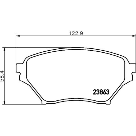 MDB2248 - Brake Pad Set, disc brake 