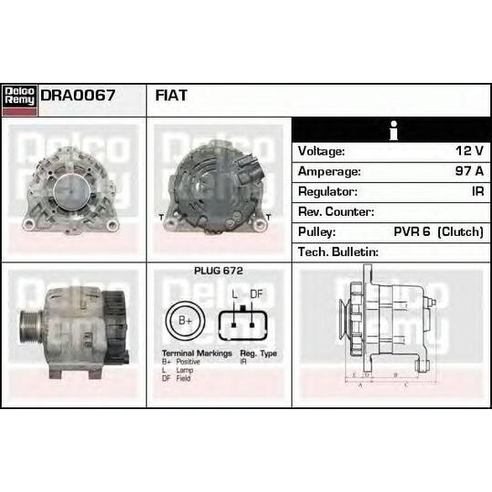 DRA0067 - Alternator 