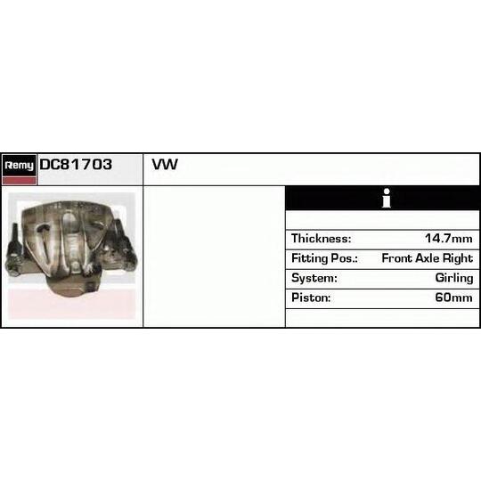 DC81703 - Brake Caliper 