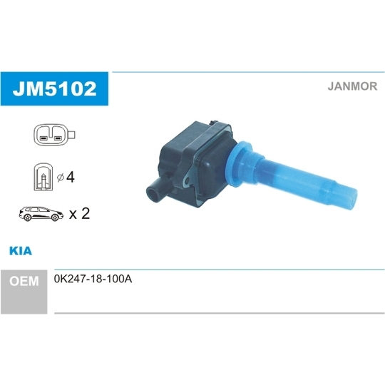 JM5102 - Ignition coil 