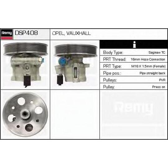 DSP408 - Hydraulic Pump, steering system 