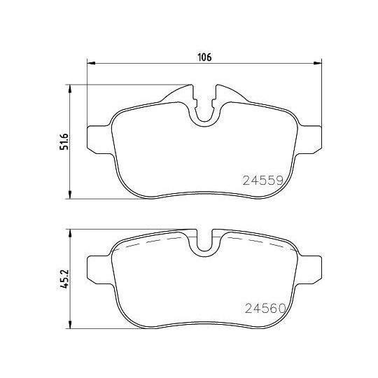 MDB2947 - Brake Pad Set, disc brake 