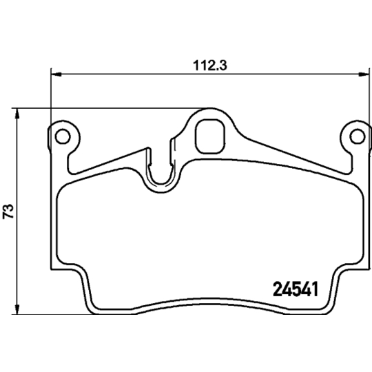 MDB2889 - Brake Pad Set, disc brake 