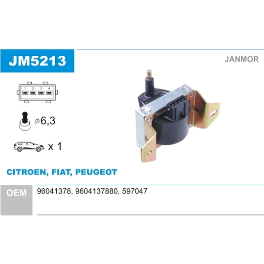 JM5213 - Ignition coil 