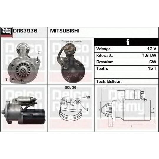 DRS3936 - Käynnistinmoottori 