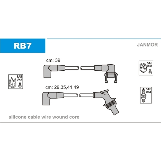 RB7 - Ignition Cable Kit 