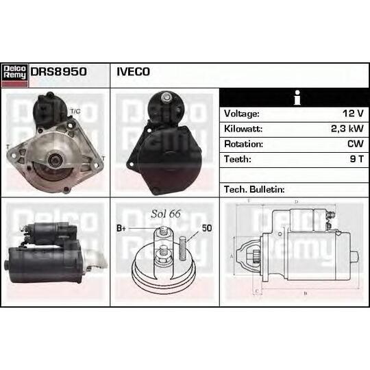 DRS8950 - Startmotor 