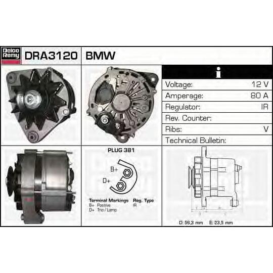 DRA3120 - Alternator 