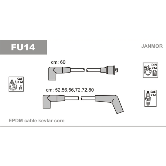 FU14 - Ignition Cable Kit 