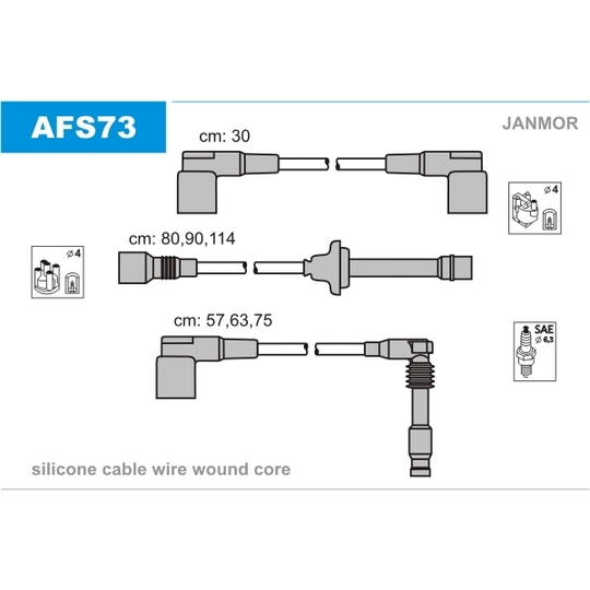 AFS73 - Ignition Cable Kit 