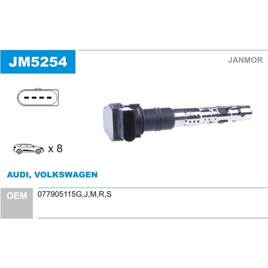 JM5254 - Ignition coil 
