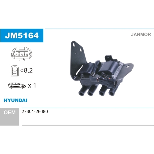JM5164 - Ignition coil 