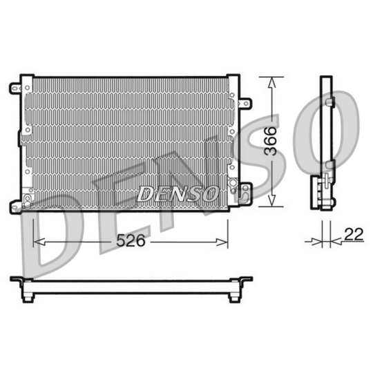 DCN01020 - Condenser, air conditioning 
