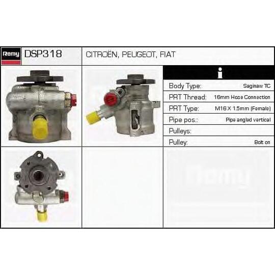 DSP318 - Hydraulic Pump, steering system 