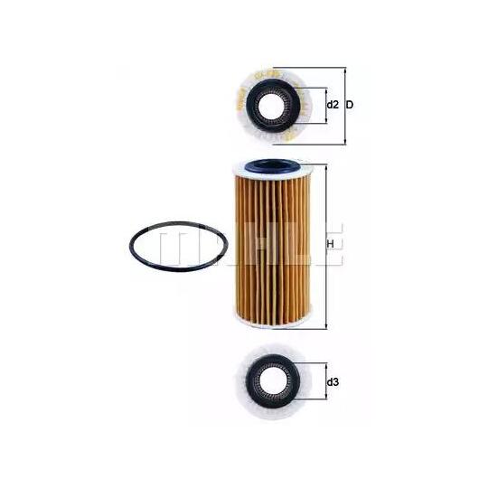 OX 835D - Oil filter 