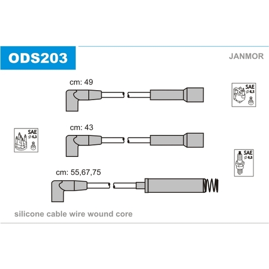 ODS203 - Ignition Cable Kit 