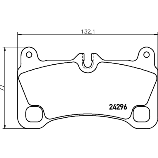 MDB2834 - Brake Pad Set, disc brake 