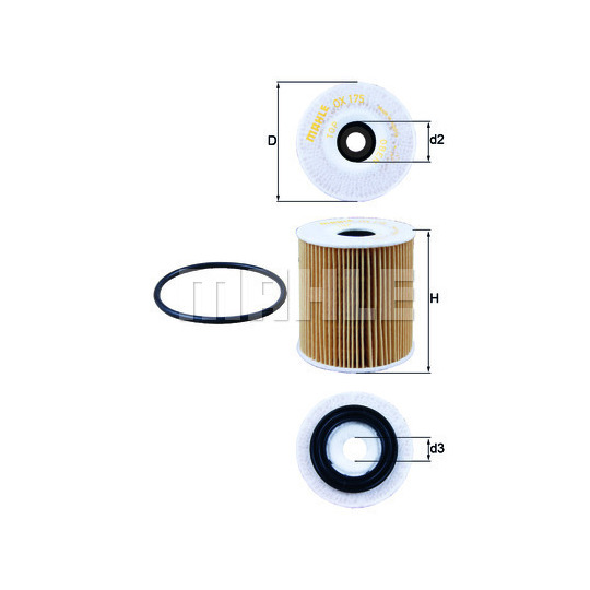 OX 175D - Oil filter 
