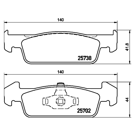 MDB3375 - Piduriklotsi komplekt, ketaspidur 