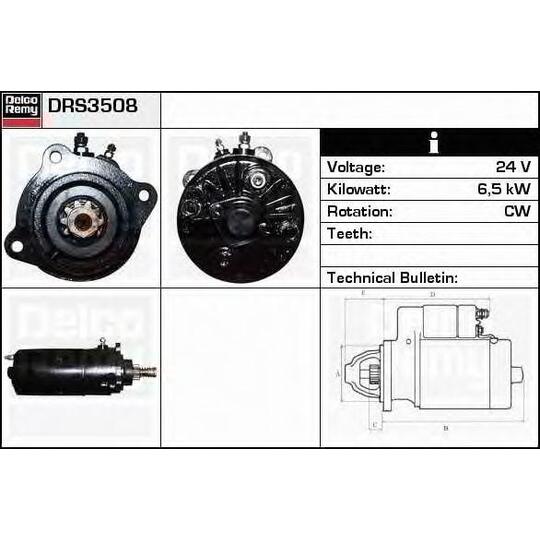 DRS3508 - Startmotor 