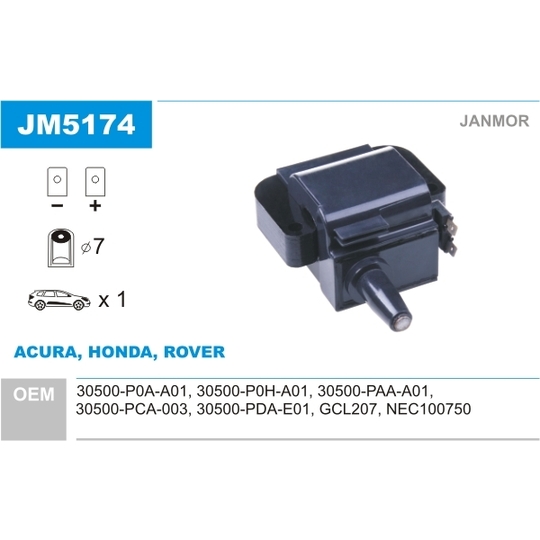 JM5174 - Ignition coil 