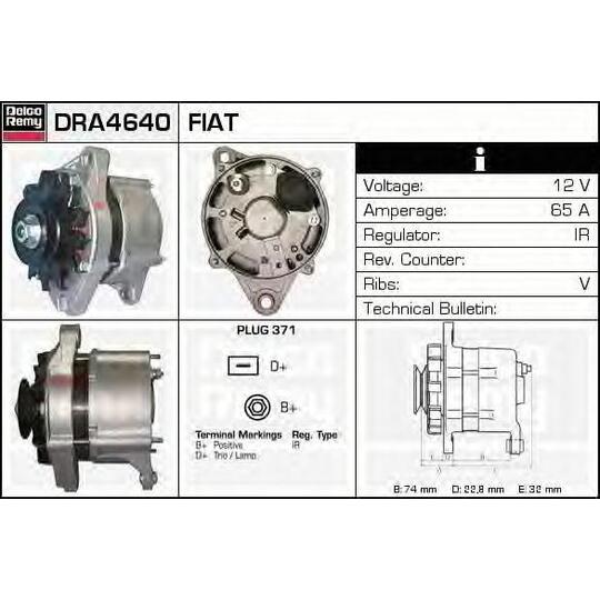 DRA4640 - Alternator 