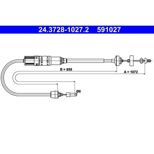 24.3728-1027.2 - Clutch Cable 