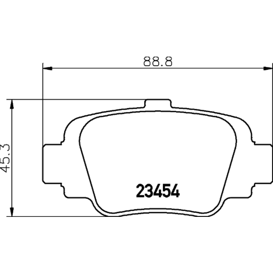 MDB1569 - Brake Pad Set, disc brake 