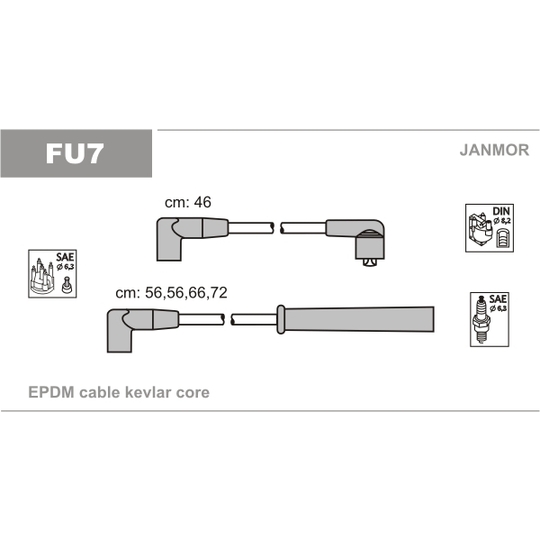 FU7 - Ignition Cable Kit 